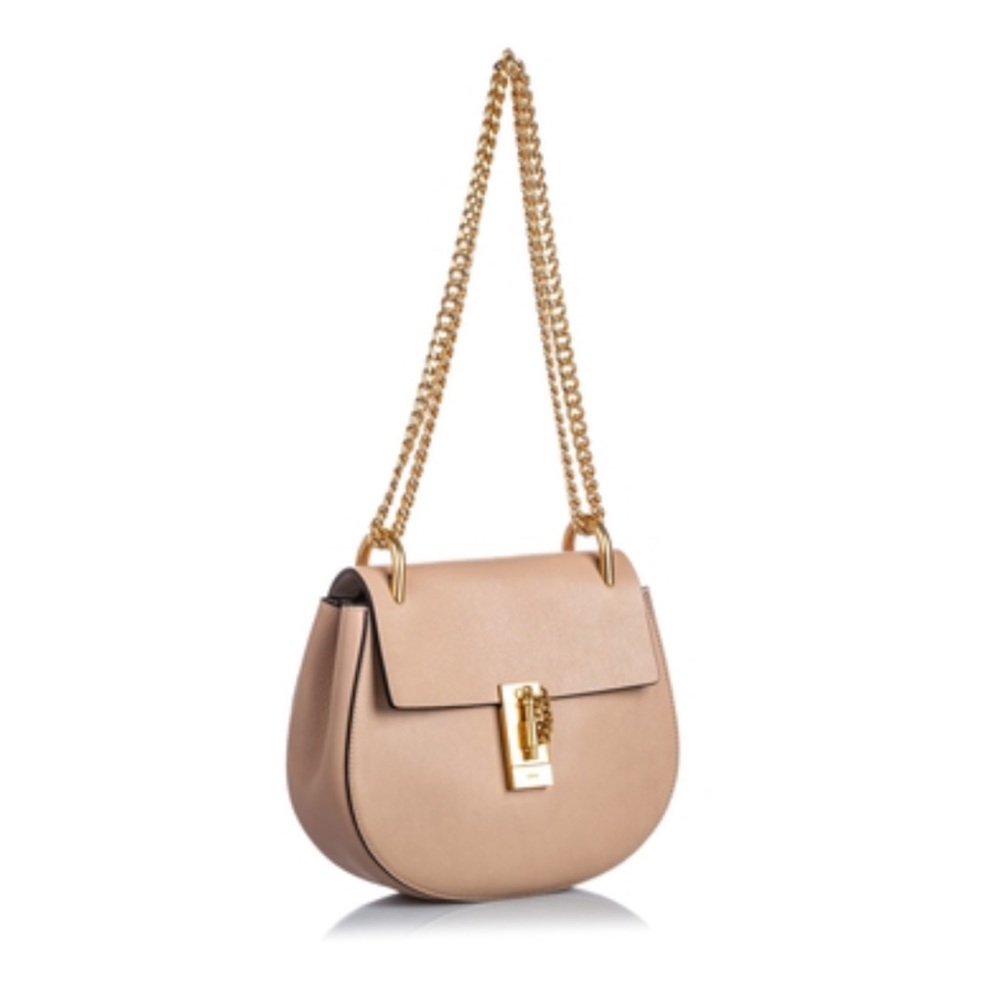 Chloe beige small drew bag